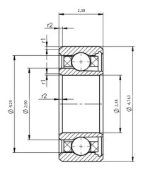 GRW HYSV2380-2Z-ABEC7-K58-GPR-T4HB-5-10%-G378 - GRW